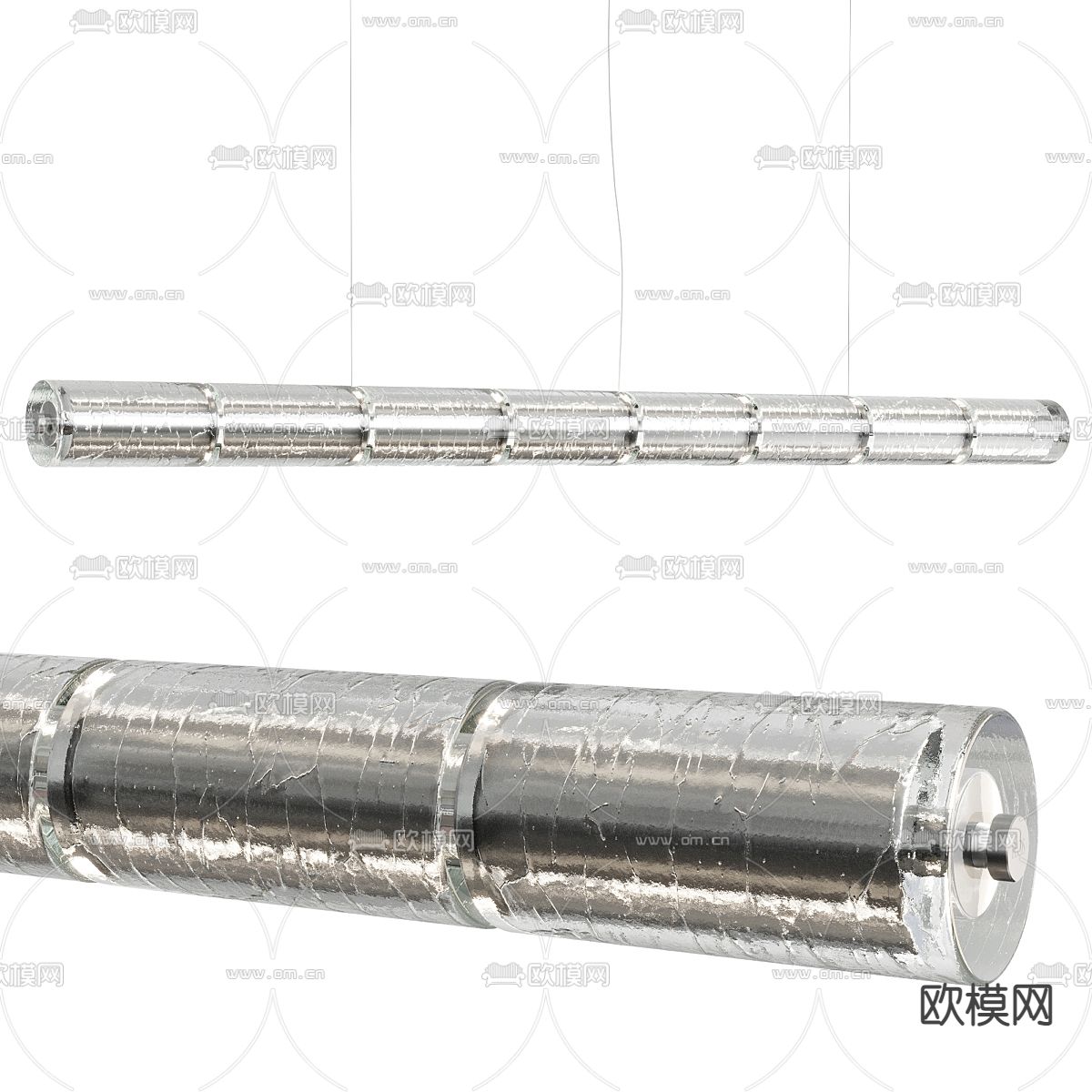 后现代办公吊灯3d模型下载（渲染图2）