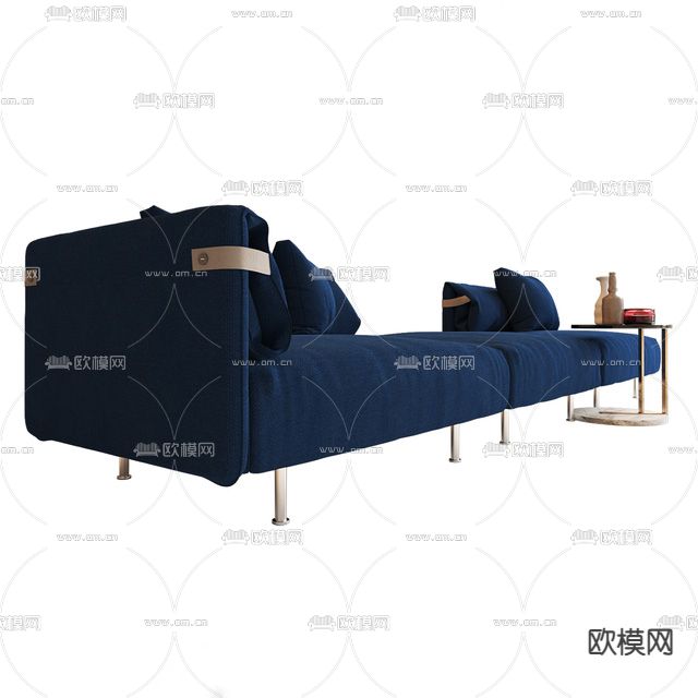 现代简约创意多人沙发免费3d模型下载