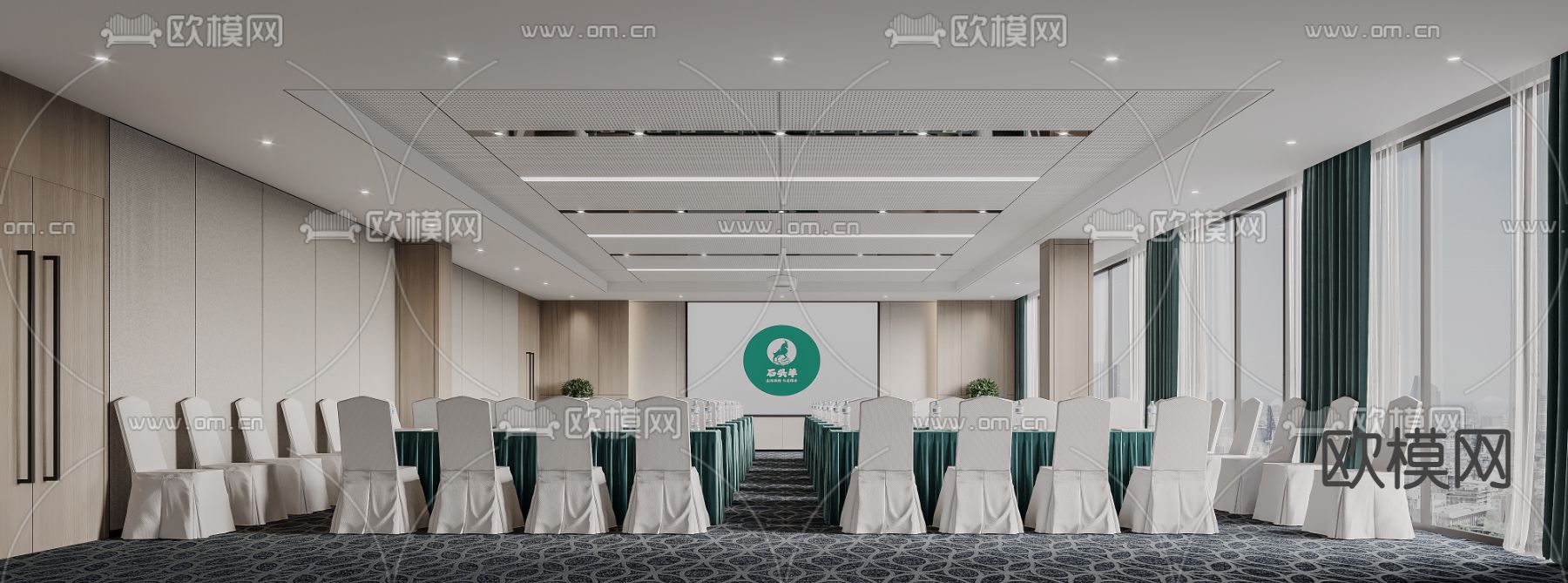 酒店会议 大会议厅3d模型