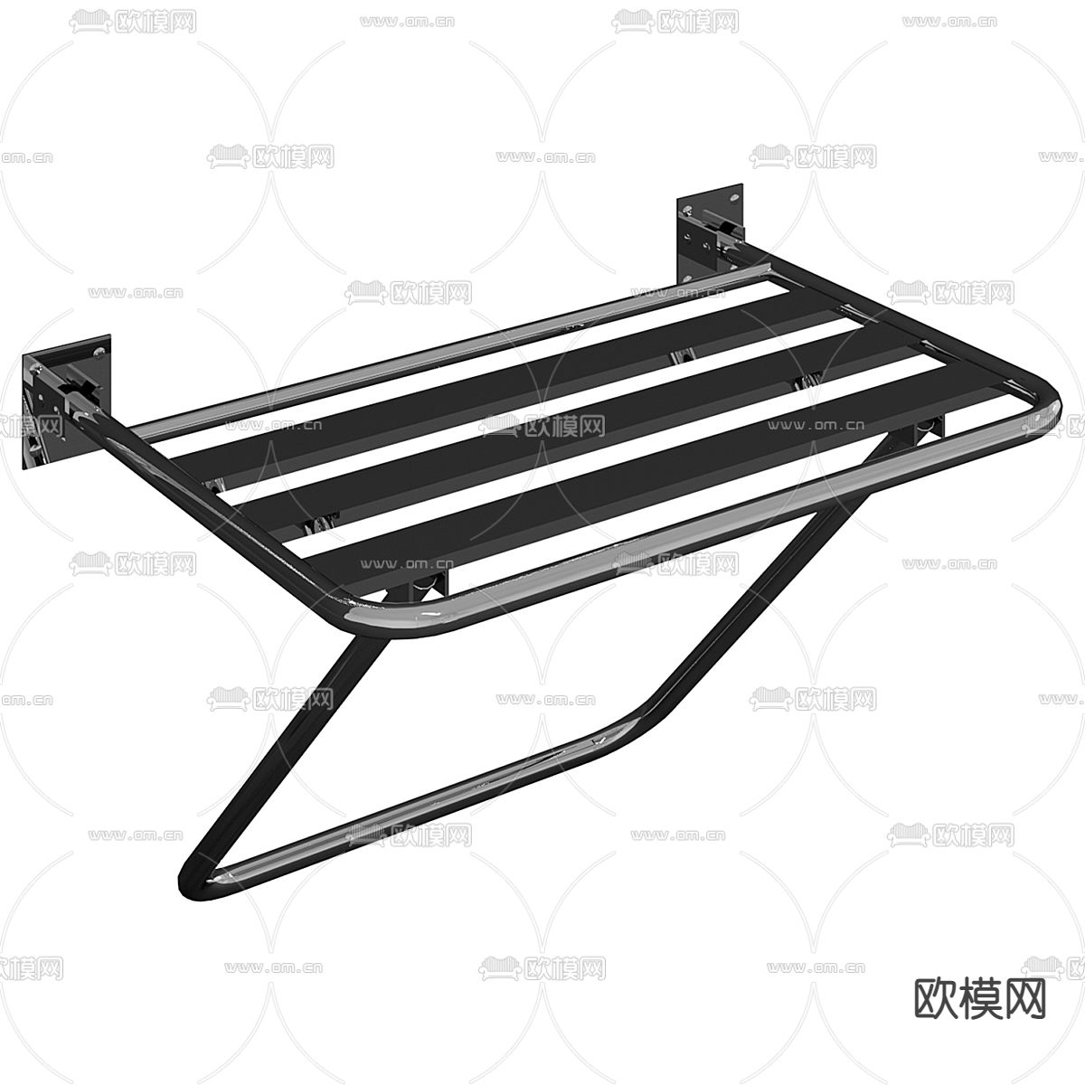 毛巾架 纸巾盒架 卫浴五金3d模型