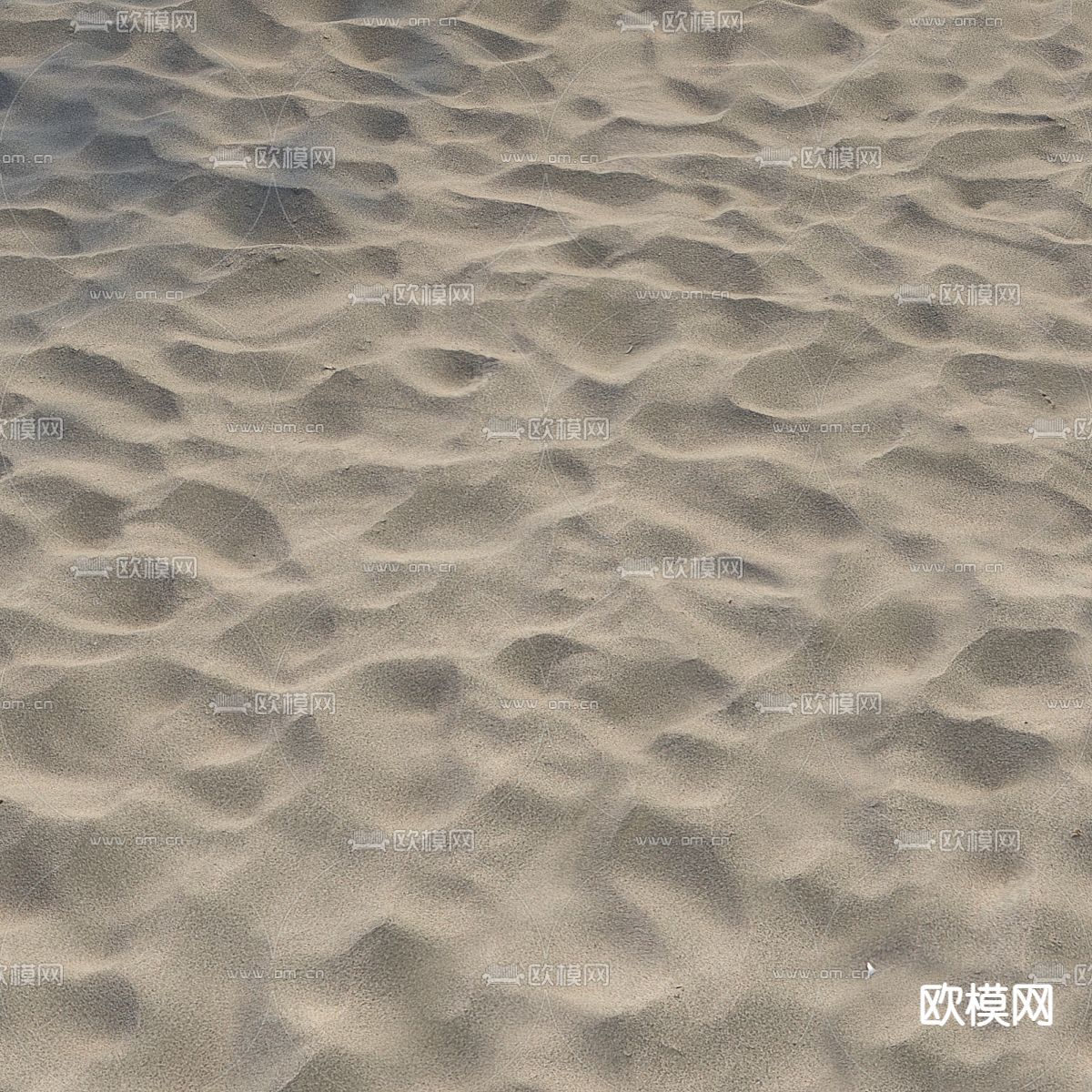 现代沙滩 沙地3d模型下载（渲染图4）