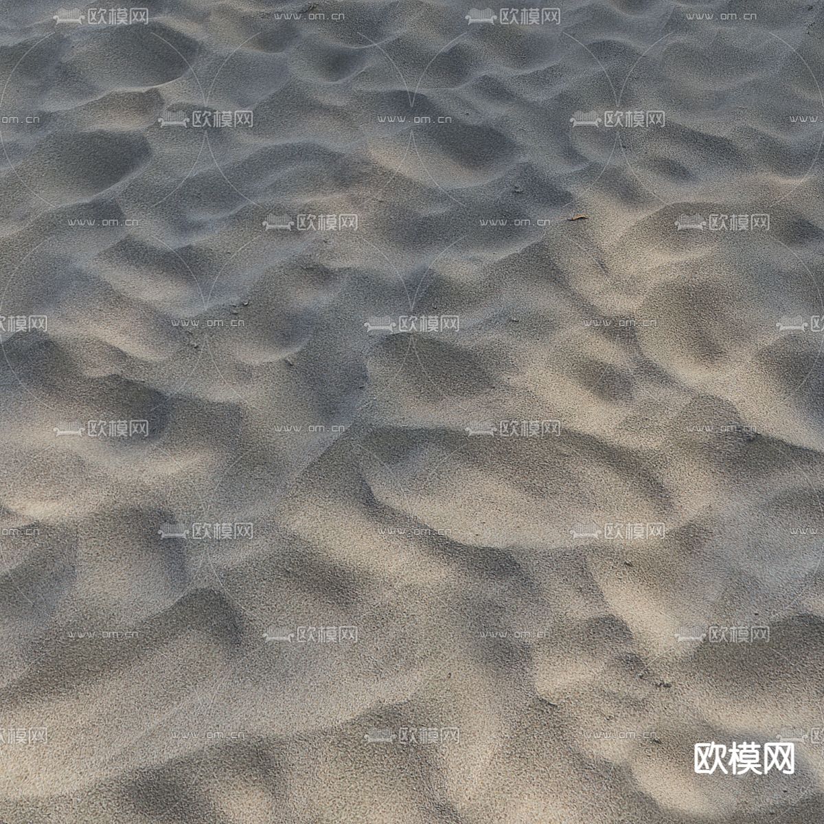 现代沙滩 沙地3d模型下载（渲染图3）
