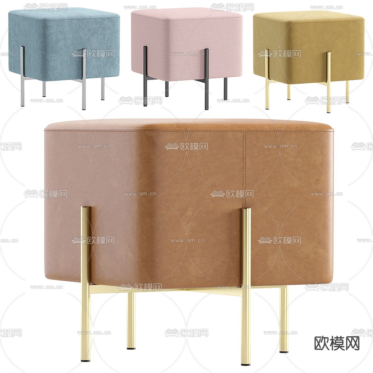 现代凳子3d模型下载（渲染图2）