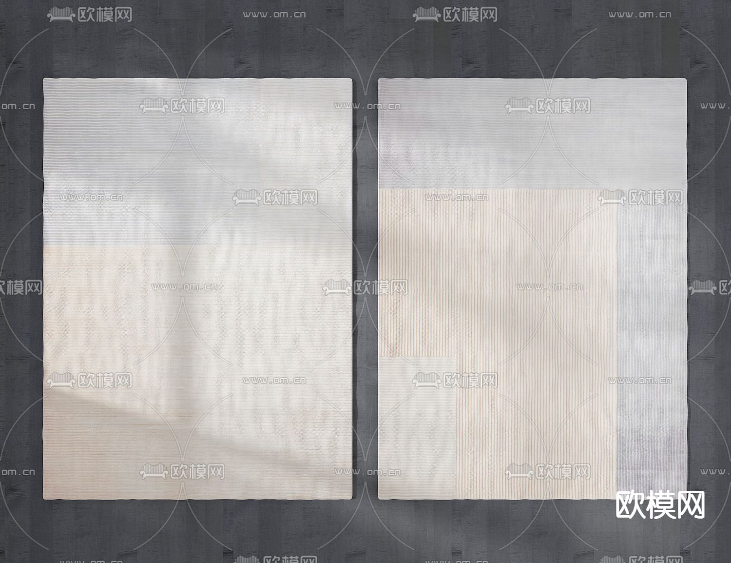 布艺地毯3d模型下载