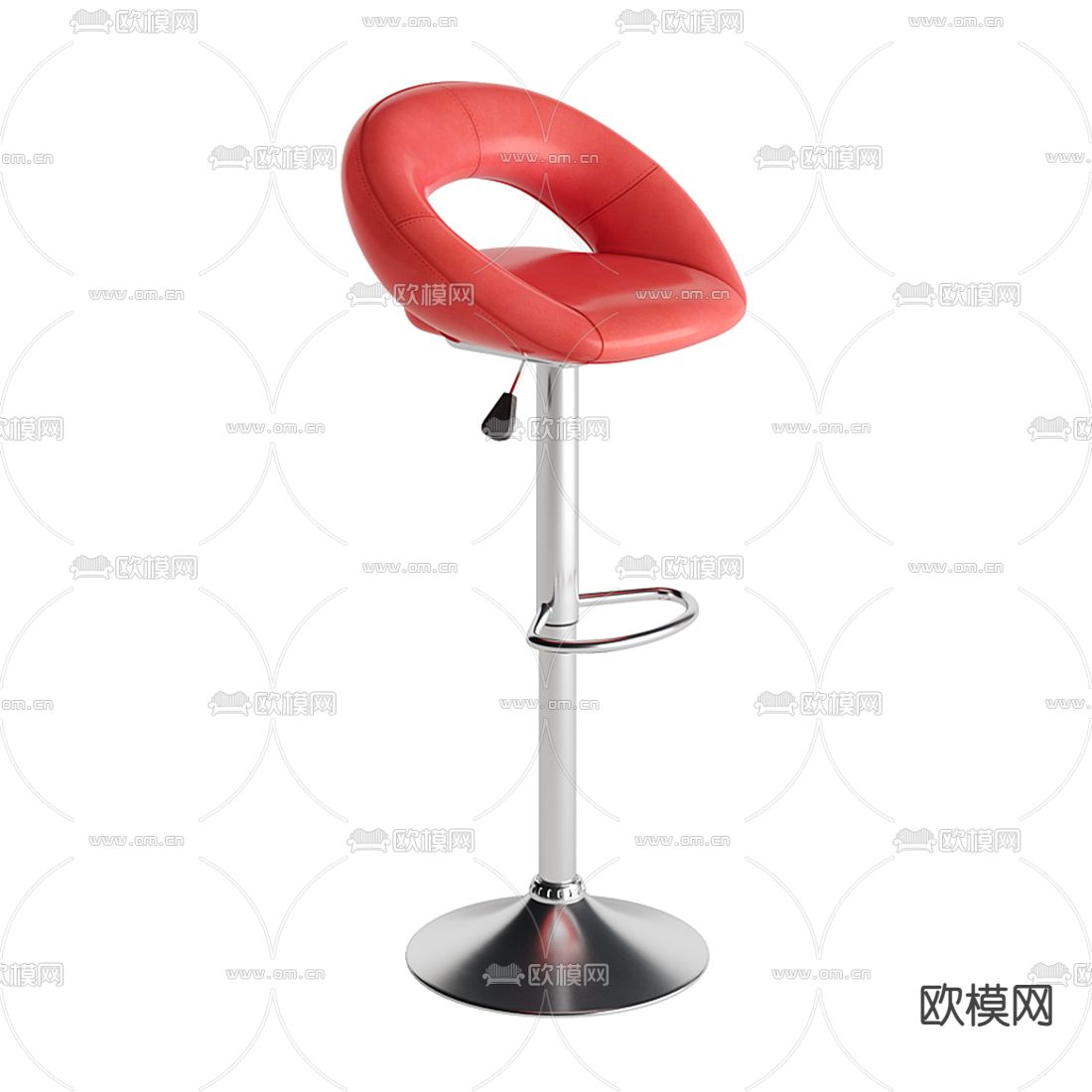 现代吧椅 吧凳3d模型下载（渲染图2）