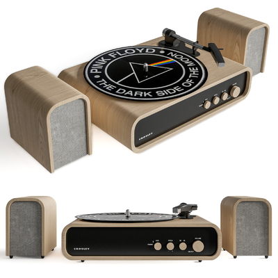  碟片音响 音乐播放器su模型 