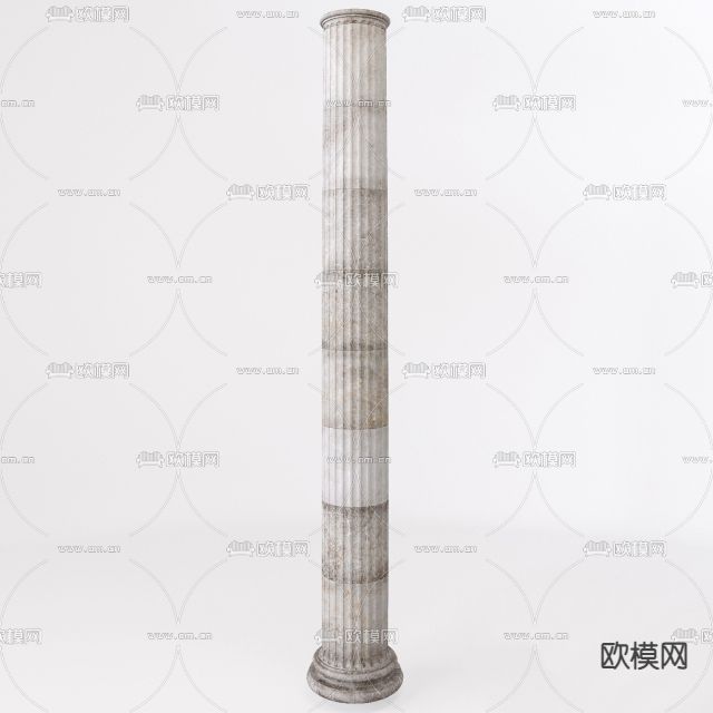 欧式古典创意罗马柱免费3d模型下载