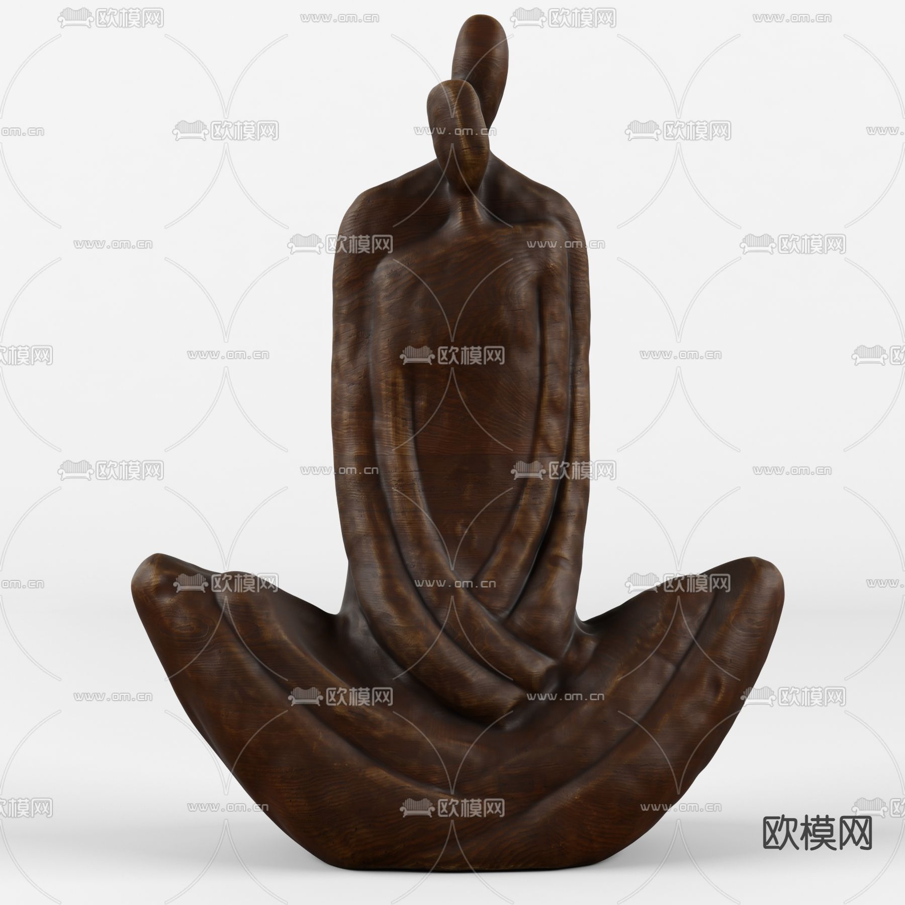 北欧抽象创意人像摆件免费3d模型下载