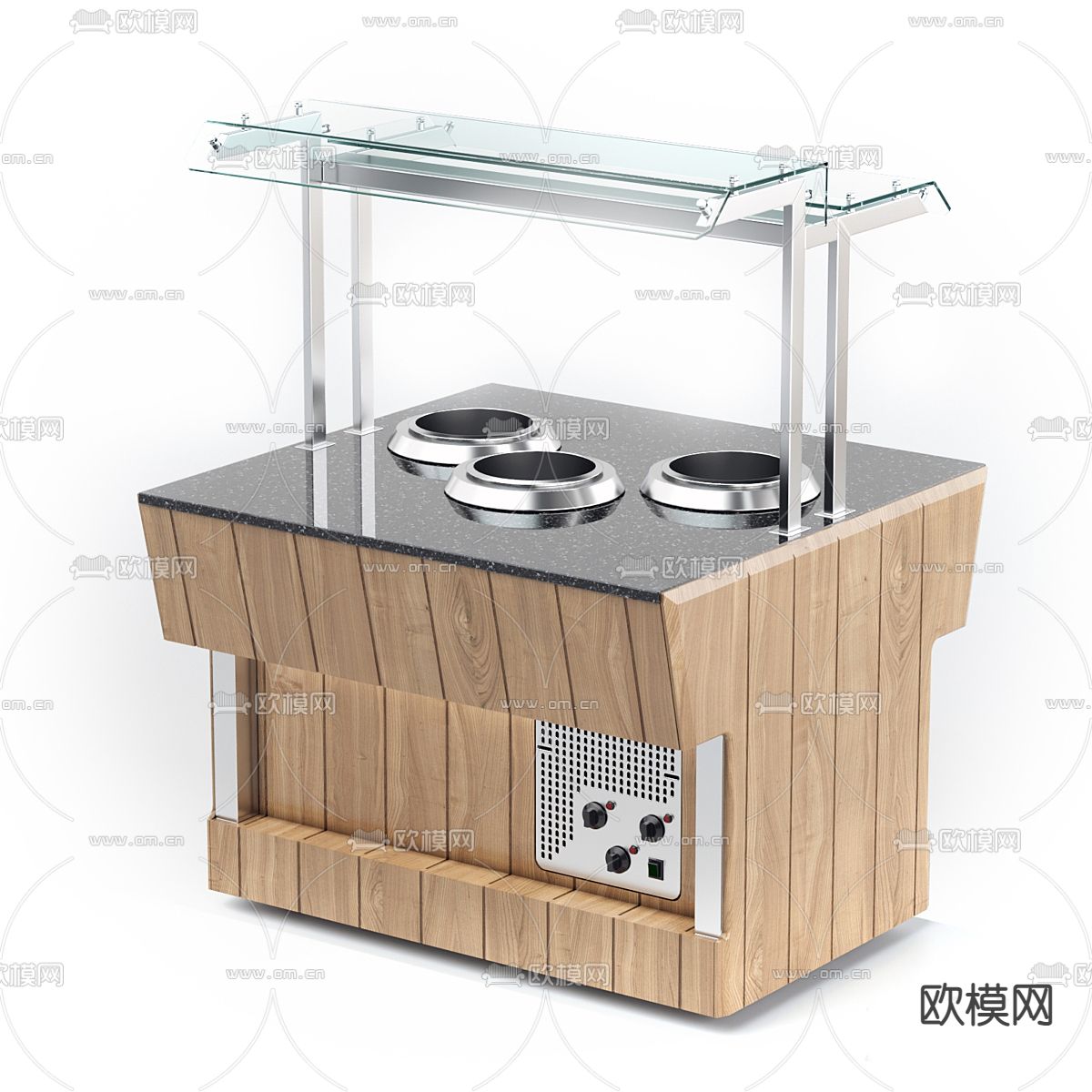 现代厨房用品3d模型下载