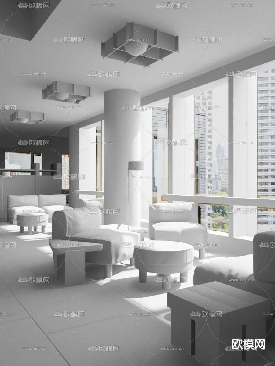 Fiona Lynch Office 侘寂咖啡厅3d模型下载（渲染图2）