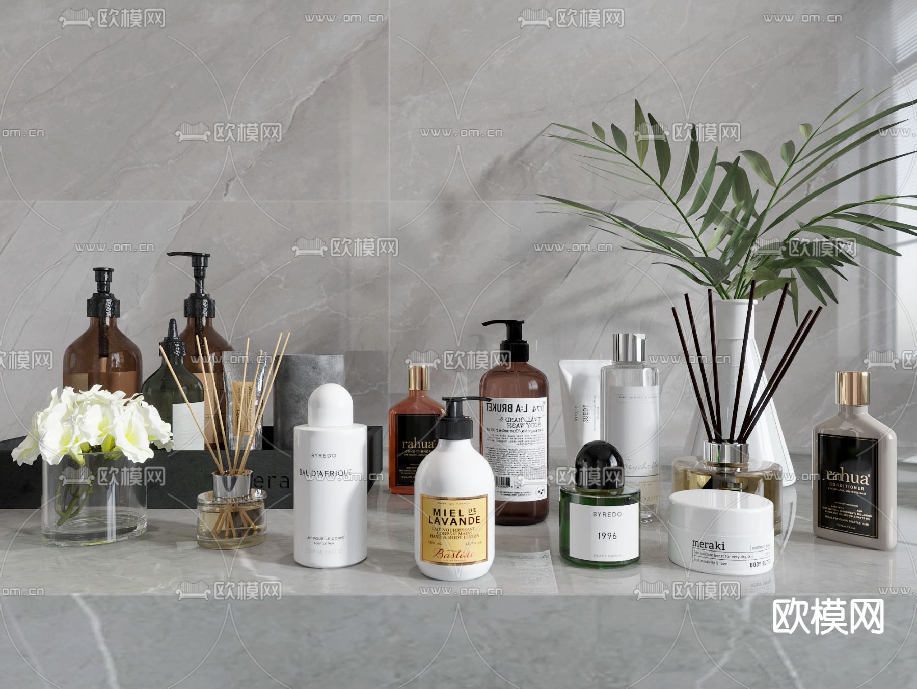 沐浴露 化妆品 洗涤用品3d模型下载