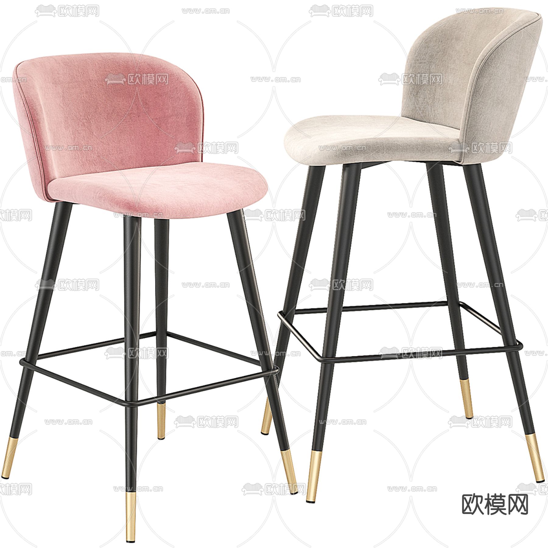 酒吧 吧凳3d模型下载