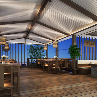 新中式农家乐 客栈3d模型