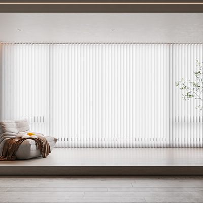  梦幻帘 百叶帘 窗帘su模型 