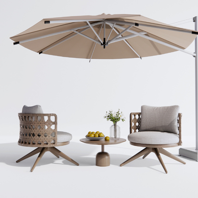  现代户外椅su模型 