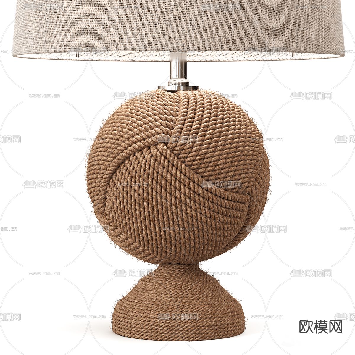 pertica 麻绳编织台灯3d模型下载（渲染图2）