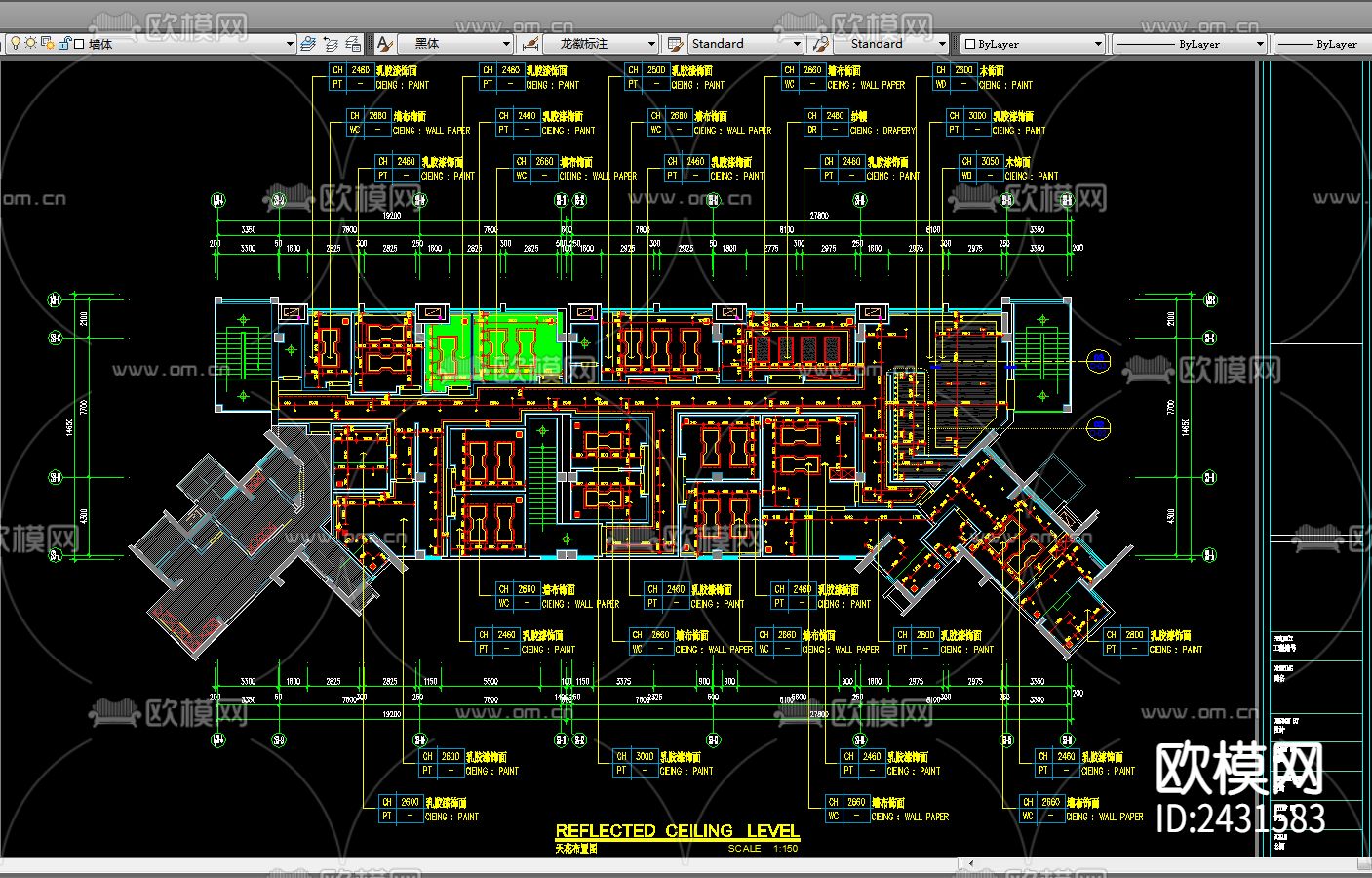 新中式休闲桑拿spa会所cad平面图下载（渲染图5）