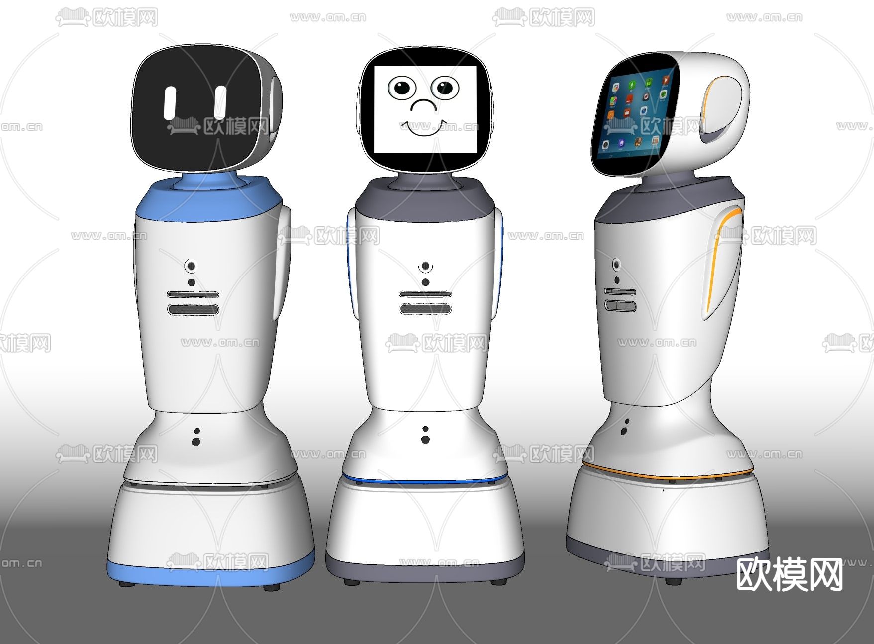 智能机器人su模型下载（渲染图2）