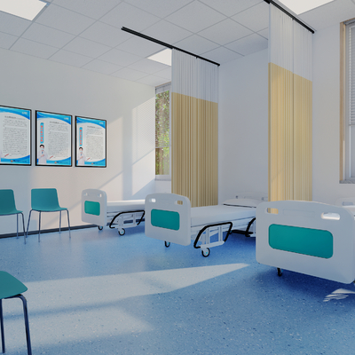  医院病房su模型 