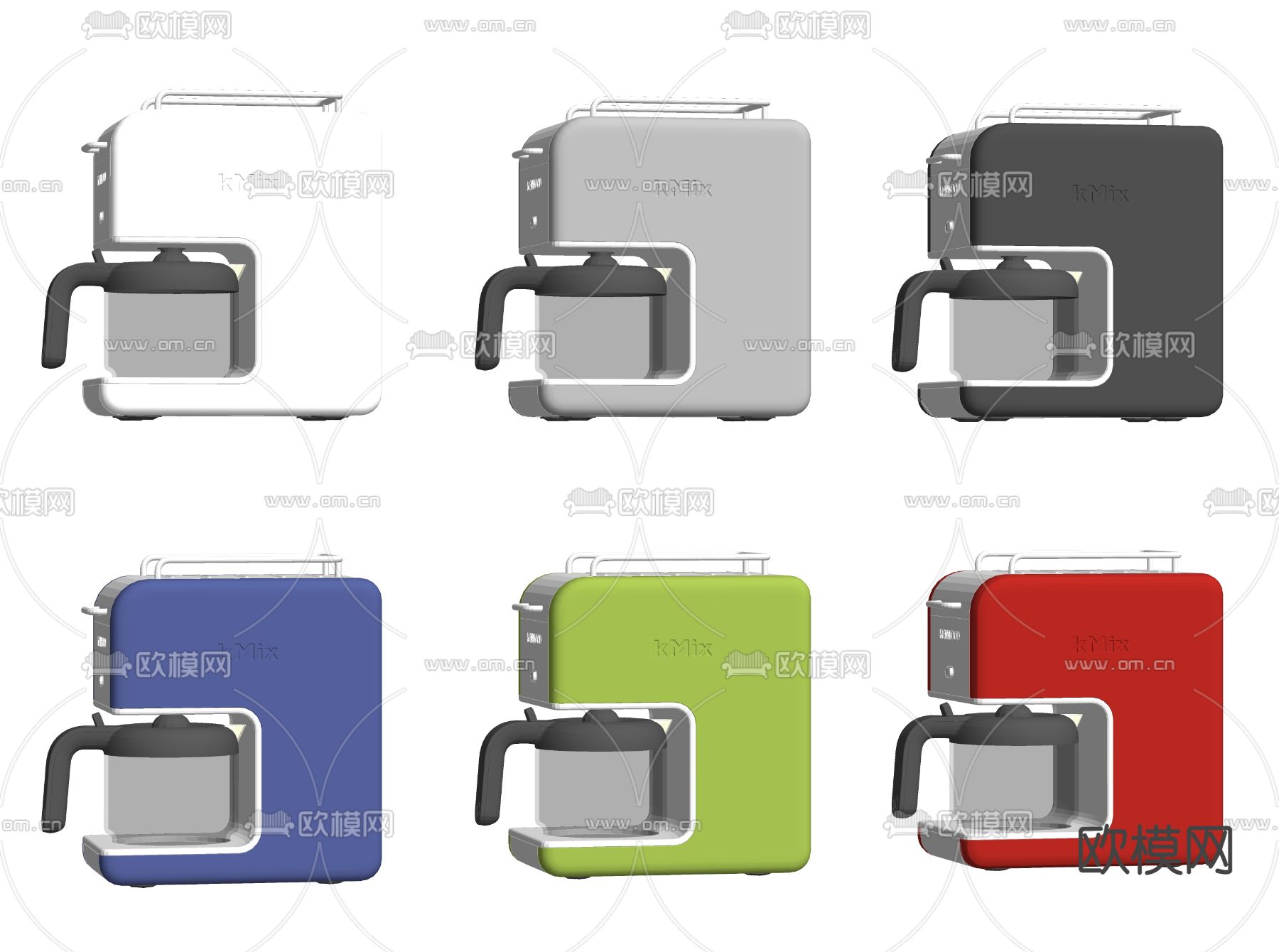 咖啡机 厨房器具su模型下载（渲染图2）