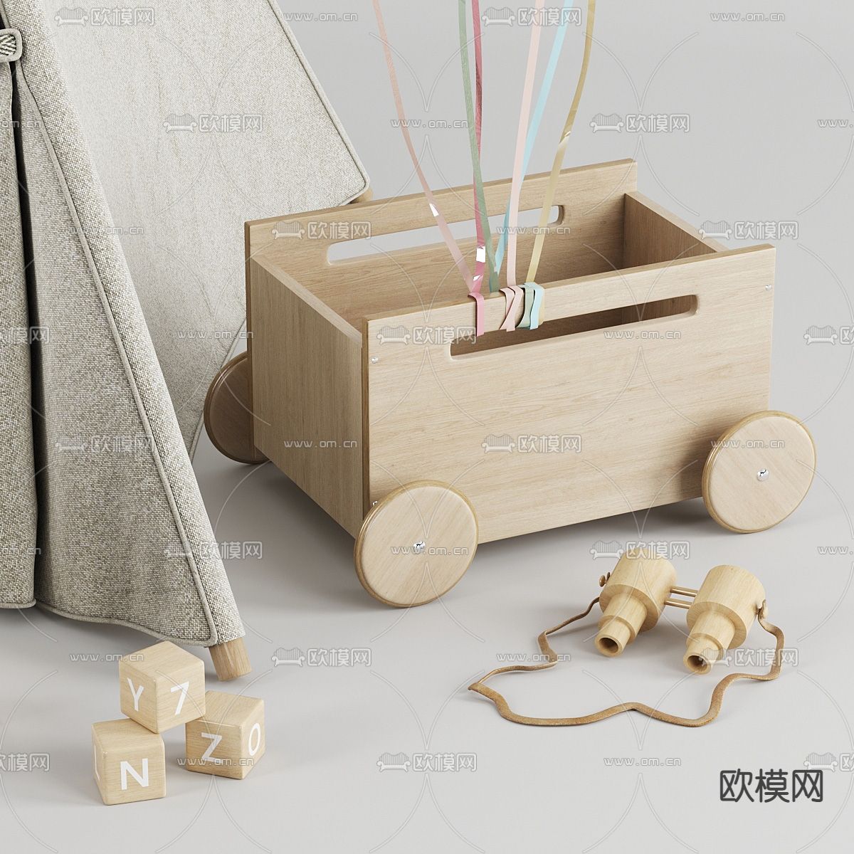 儿童帐篷3d模型下载（渲染图3）