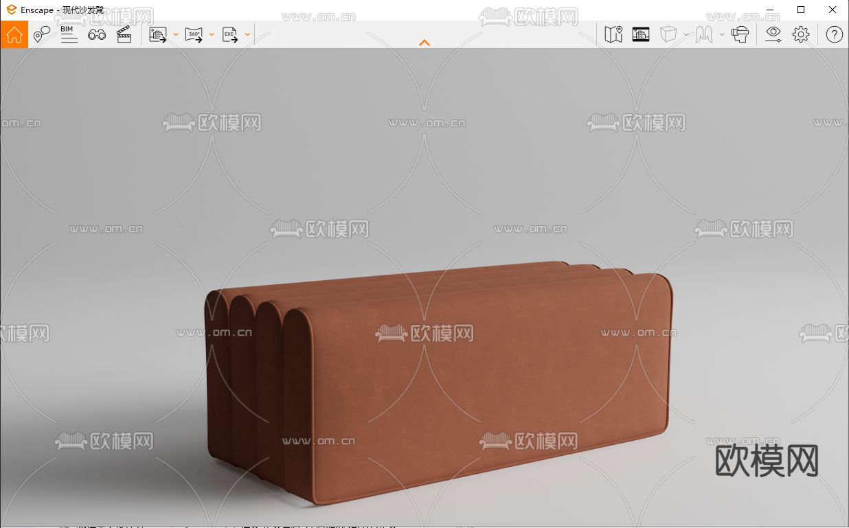 现代沙发凳 矮凳 换鞋凳su模型