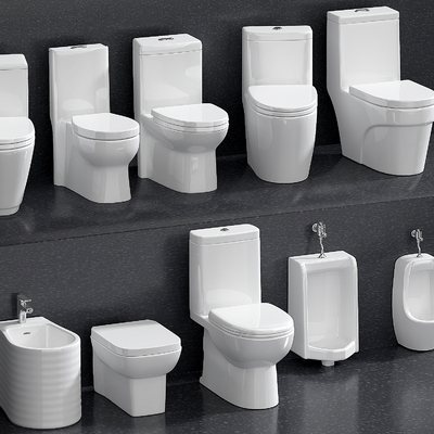  马桶 坐便器 智能马桶su模型 