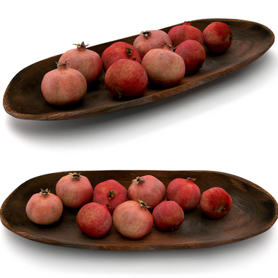  石榴 果盘su模型 