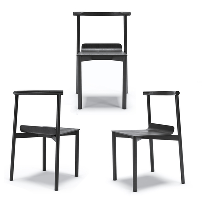 现代黑色单椅 餐椅 椅子su模型