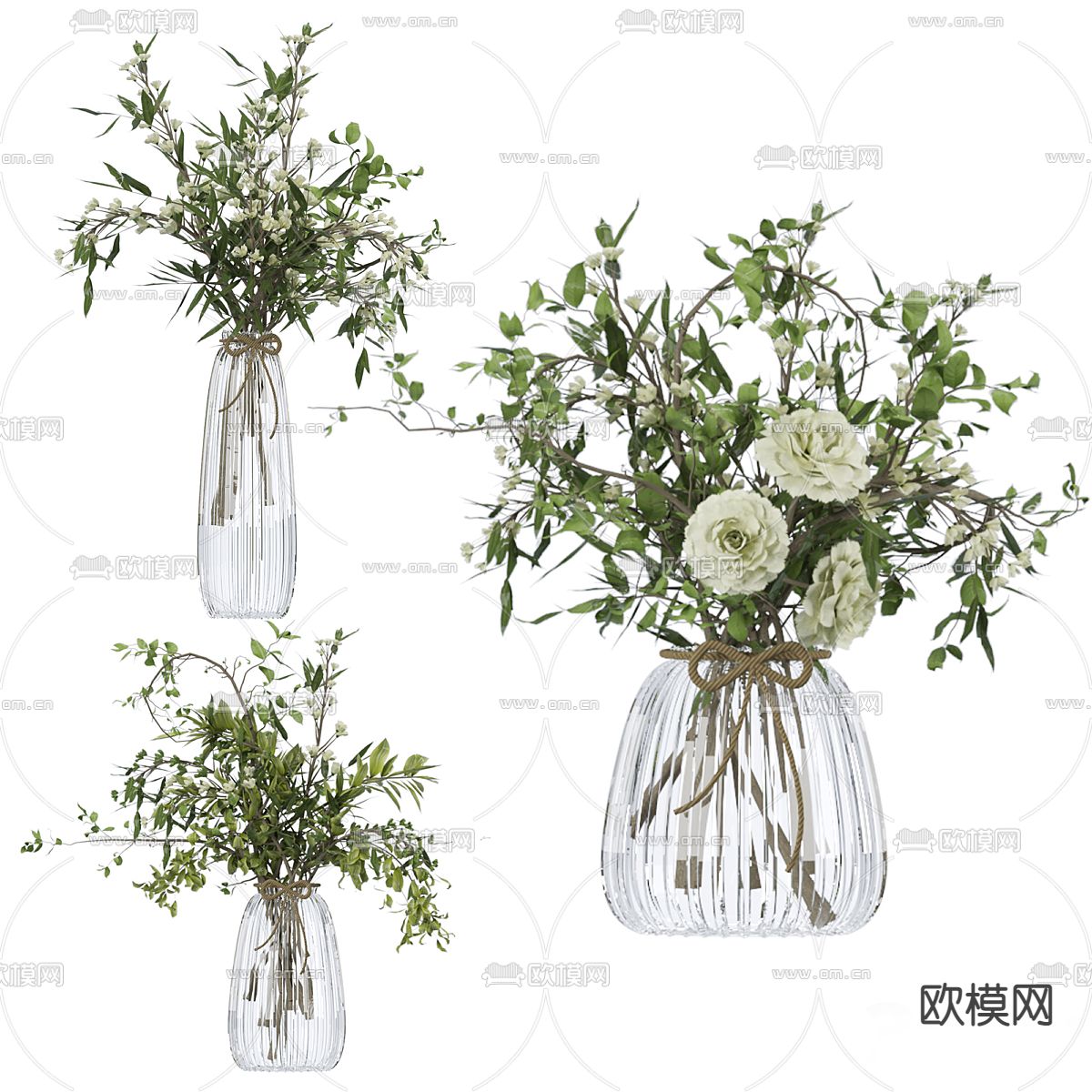 水生植物 花瓶花卉3d模型