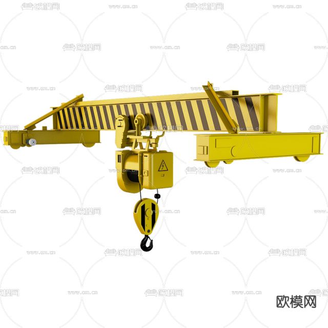 工业风吊机免费3d模型下载