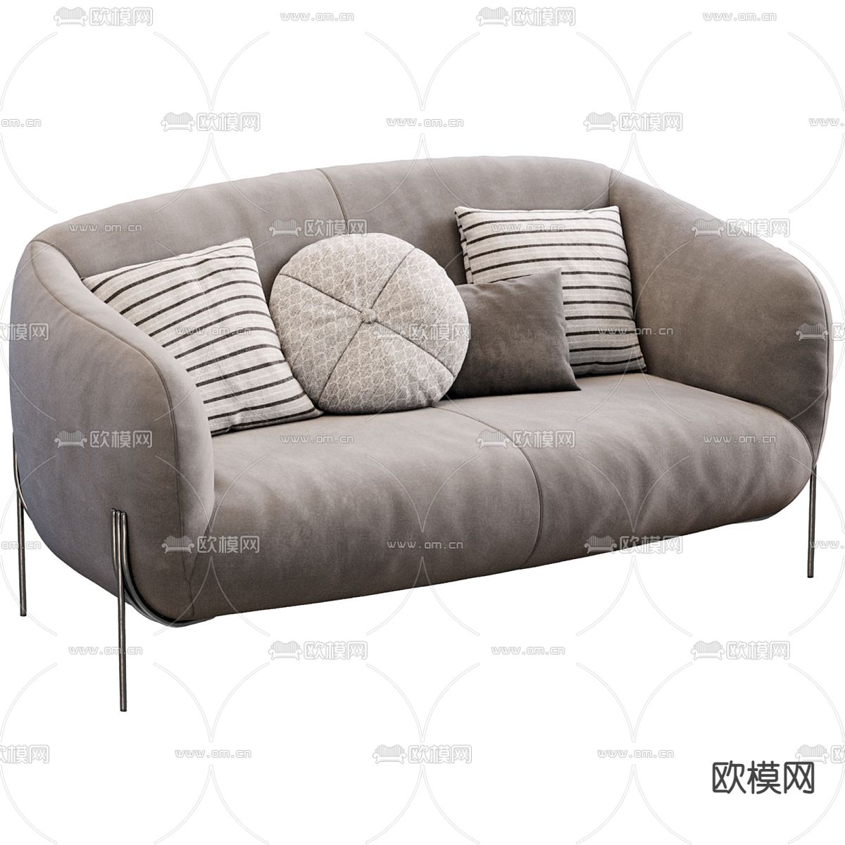 Saba Italia软体沙发3d模型下载（渲染图3）