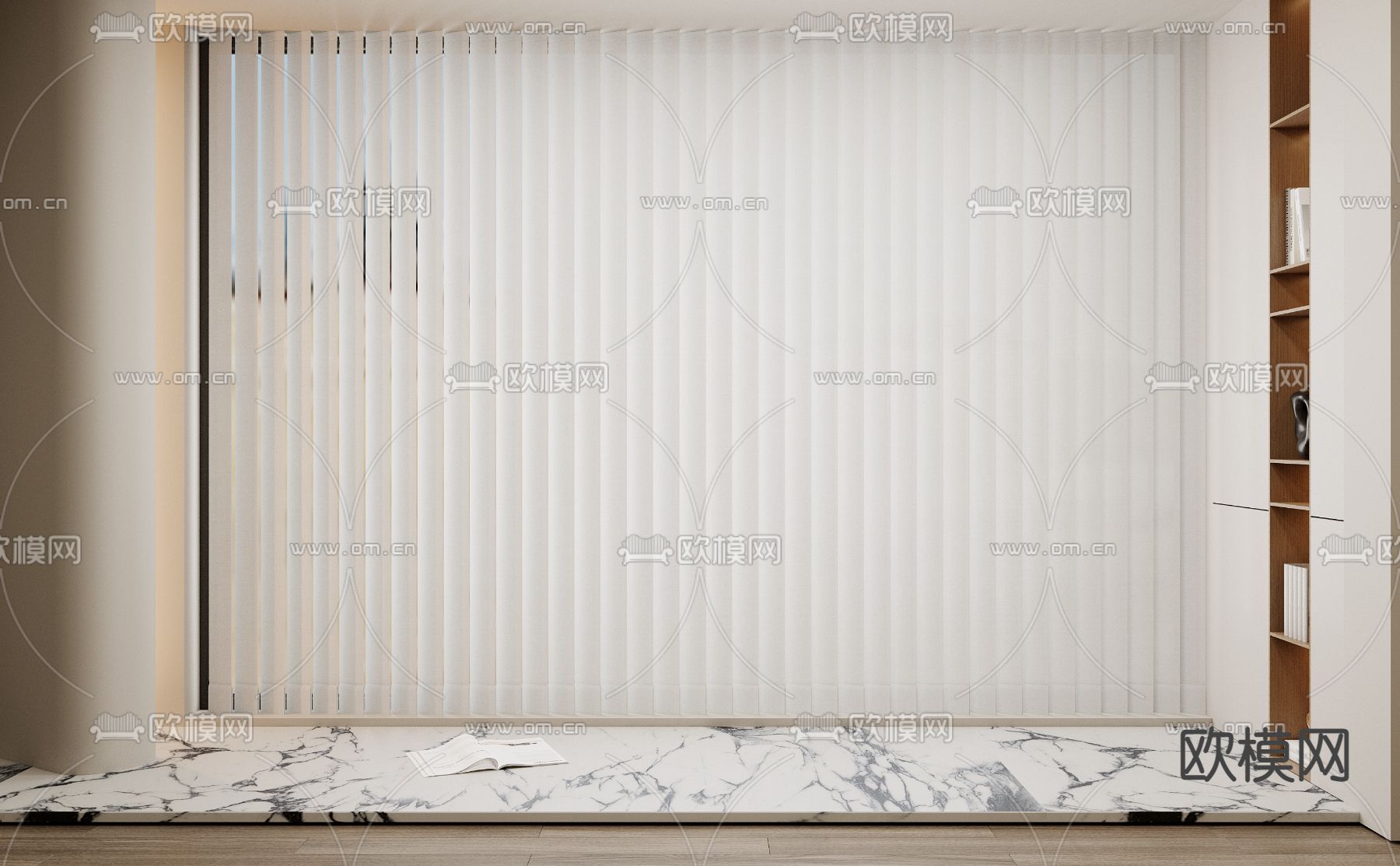 梦幻帘 百叶帘 垂直帘3d模型下载