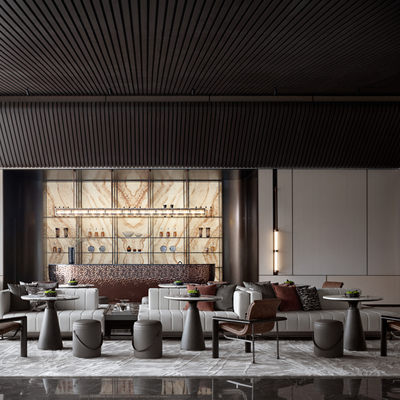 范可萨设计 售楼处洽谈区