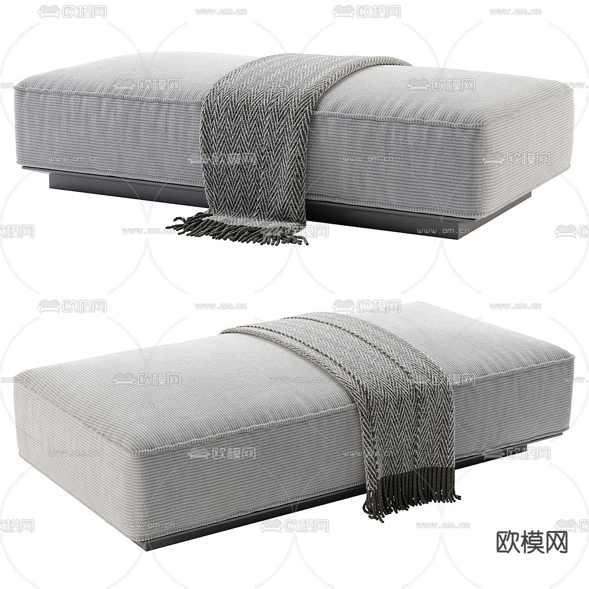 FLEXFORM 沙发凳 长凳 条凳3d模型下载（渲染图3）