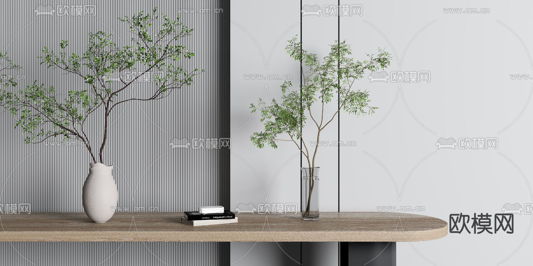 水培植物 花瓶花艺3d模型下载（渲染图1）