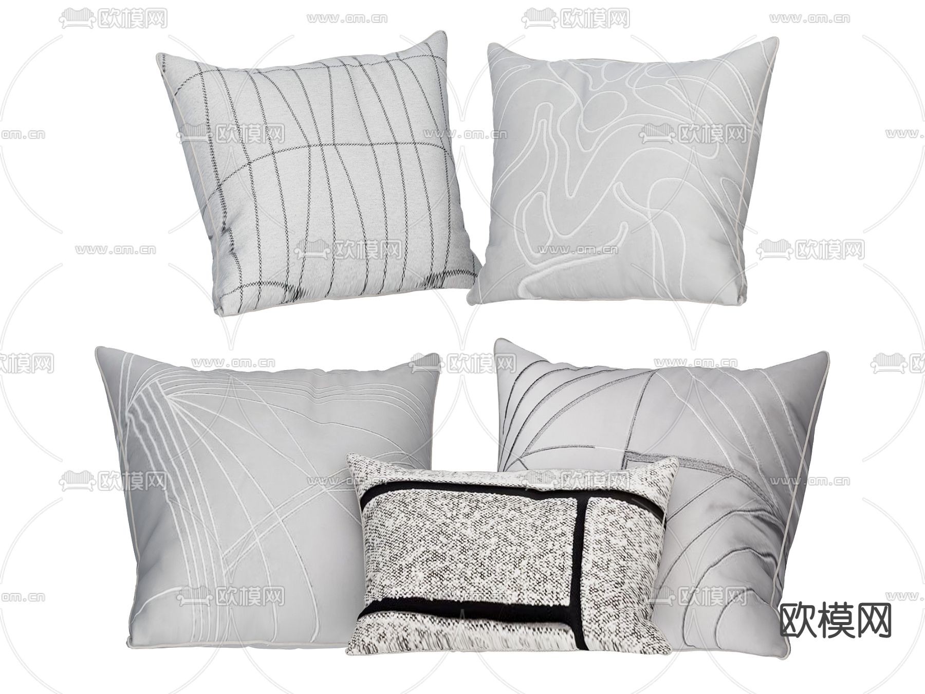 抱枕 靠枕 软枕3d模型下载