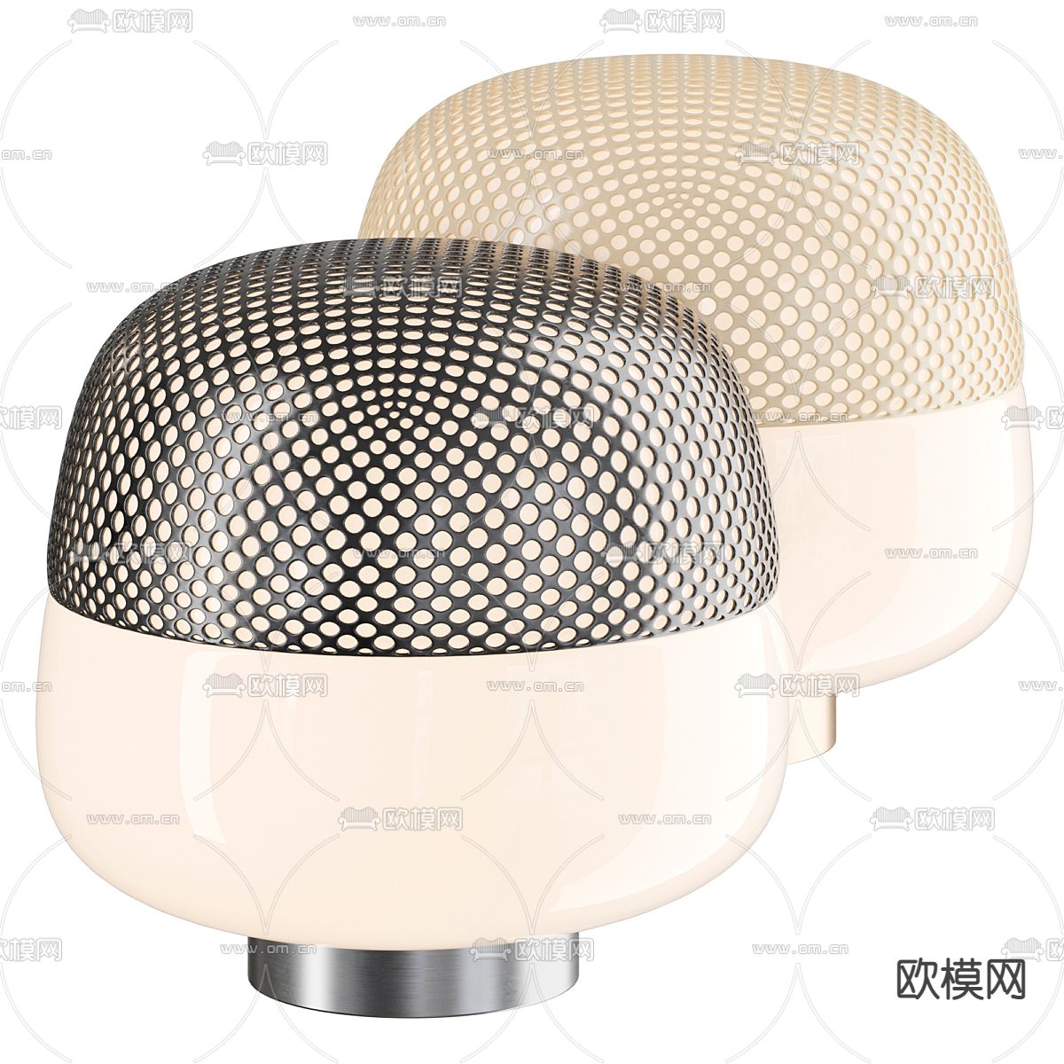 轻奢台灯3d模型下载（渲染图1）