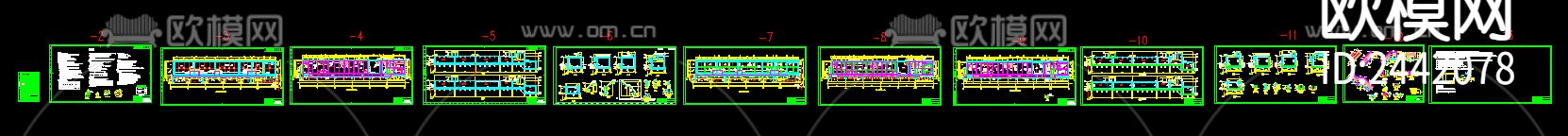 废水处理站cad施工图下载（渲染图1）