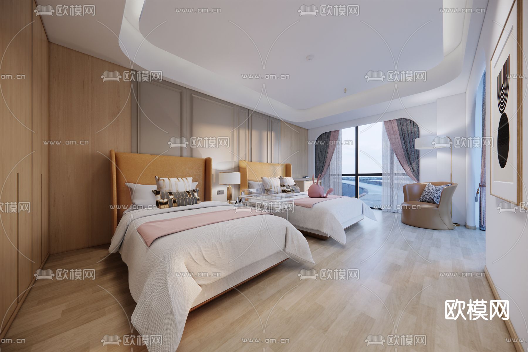 现代公寓su模型下载（渲染图4）