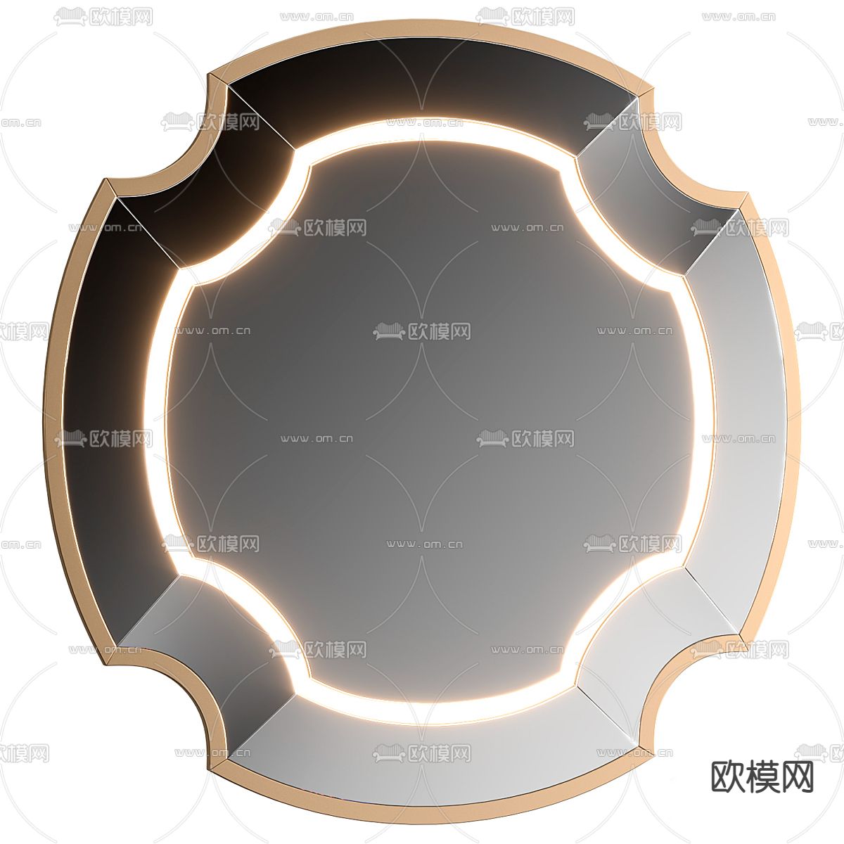 发光镜 镜子3d模型下载