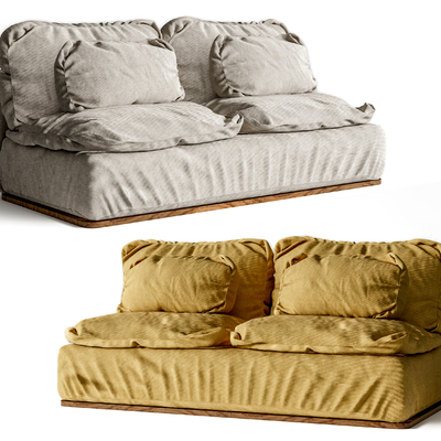 双人沙发 软体沙发su模型