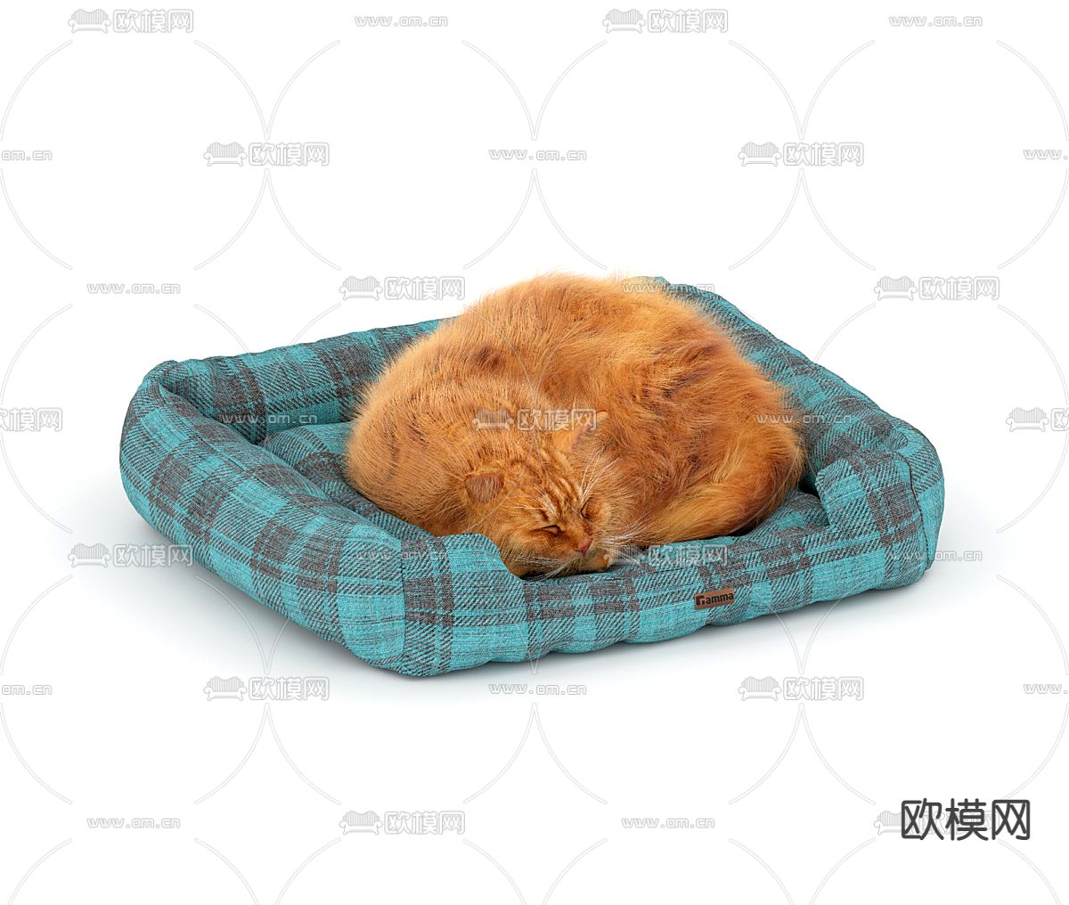 猫咪 宠物床3d模型