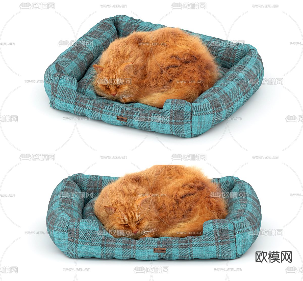 猫咪 宠物床3d模型