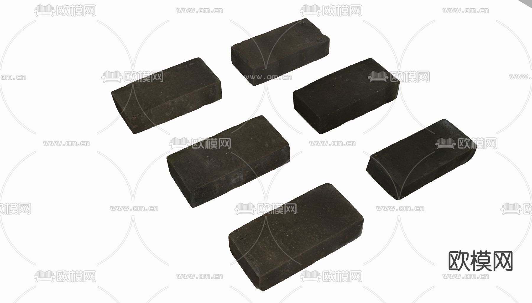 砖头 水泥砖 混凝土砖su模型