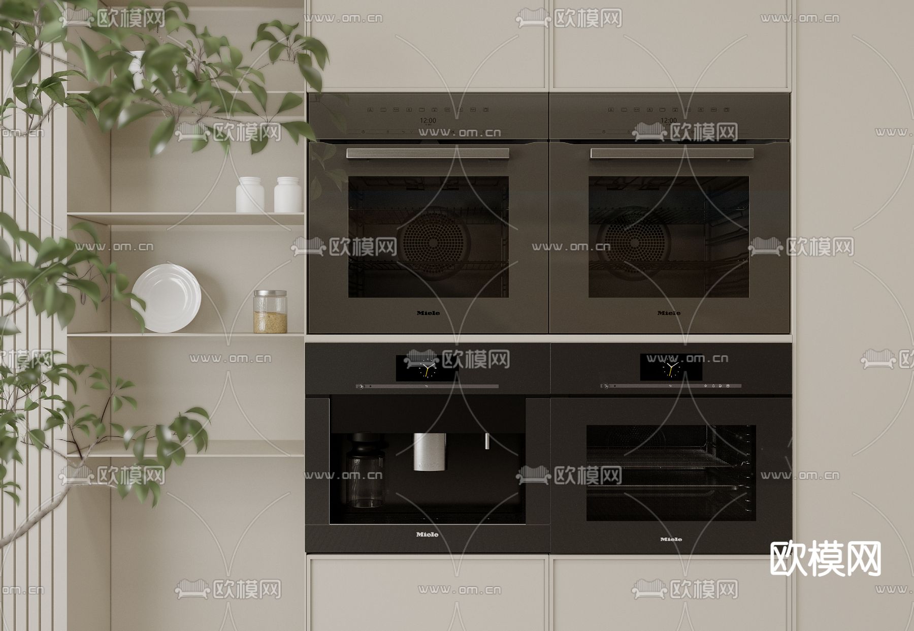 烤箱 蒸箱su模型