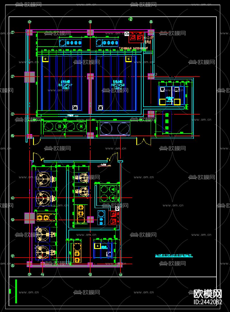 八层酒店给排水cad施工图下载（渲染图9）
