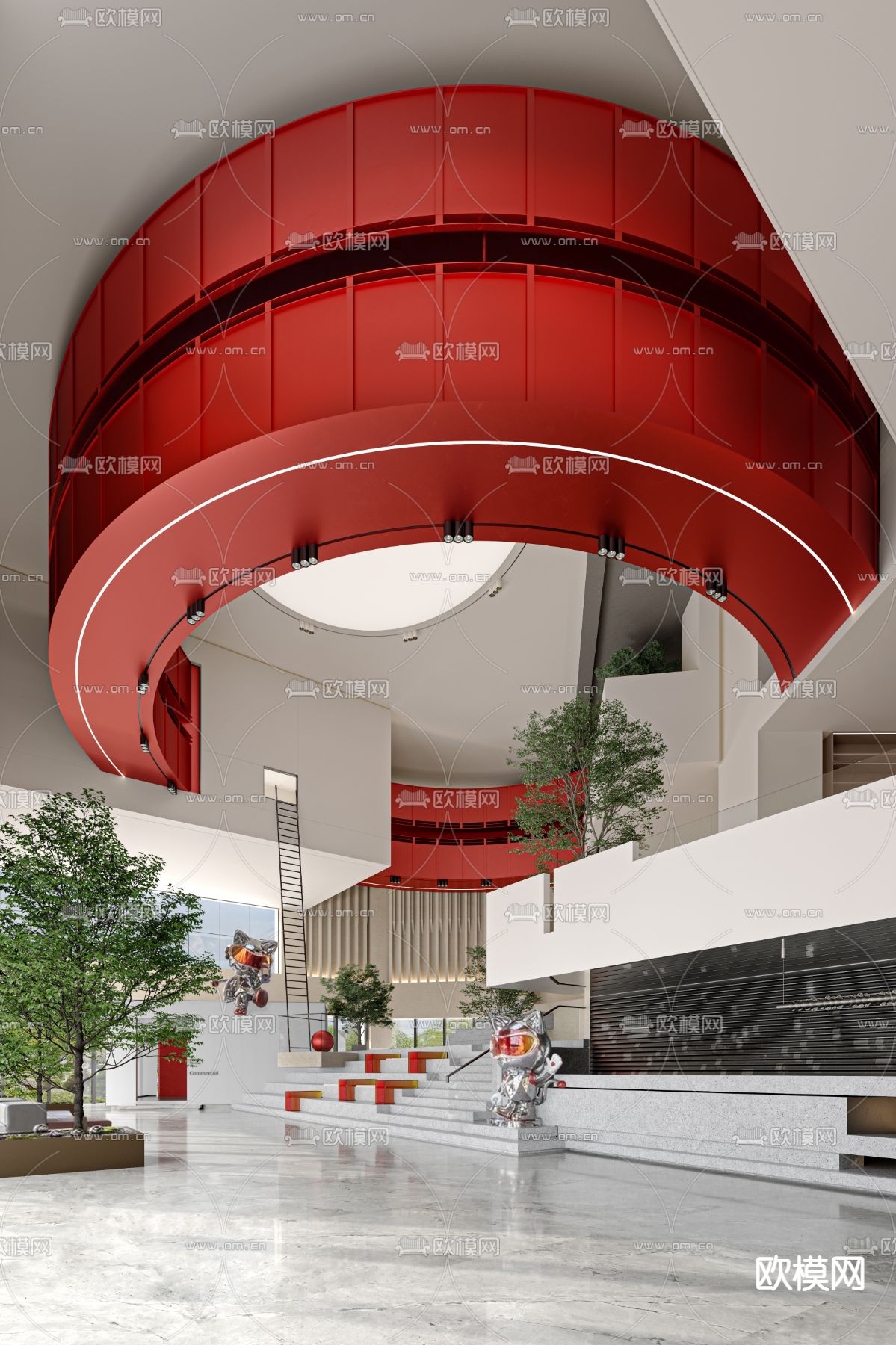 IF DESIGN羽果设计 金茂常州丹阳眼镜城su模型下载