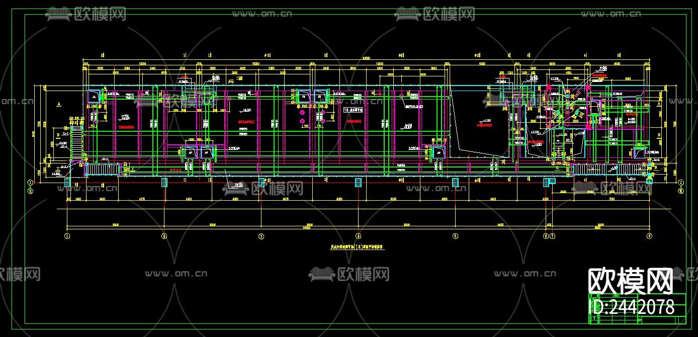 废水处理站cad施工图下载（渲染图5）