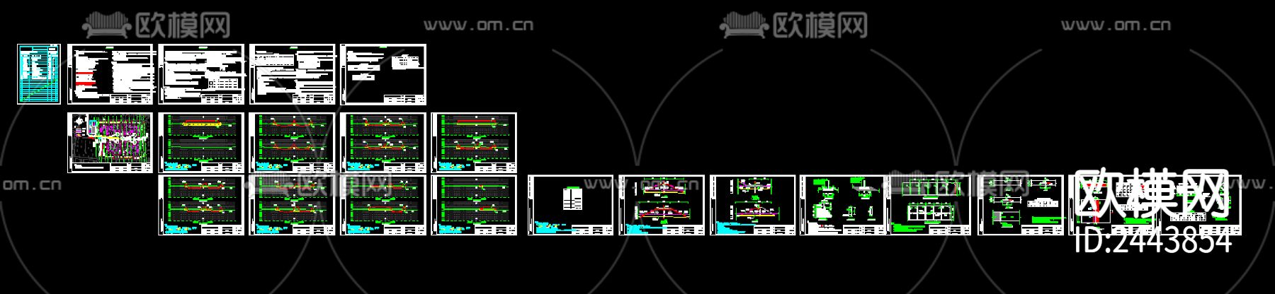 生活垃圾焚烧场地cad平面图下载（渲染图1）